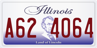 IL license plate A624064