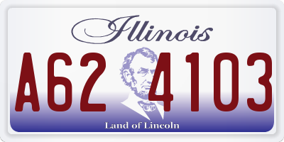 IL license plate A624103