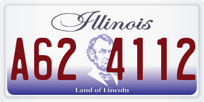 IL license plate A624112