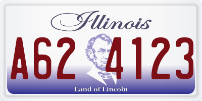 IL license plate A624123