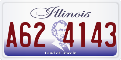 IL license plate A624143