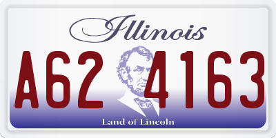 IL license plate A624163
