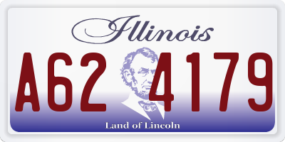 IL license plate A624179