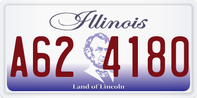 IL license plate A624180