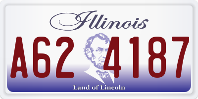 IL license plate A624187
