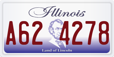 IL license plate A624278