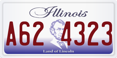 IL license plate A624323
