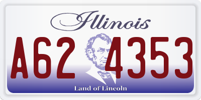 IL license plate A624353