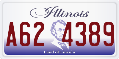IL license plate A624389