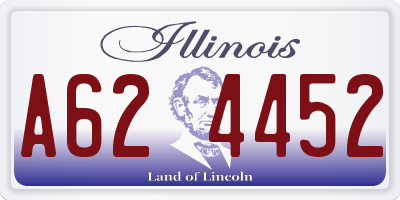 IL license plate A624452