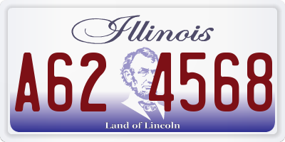 IL license plate A624568