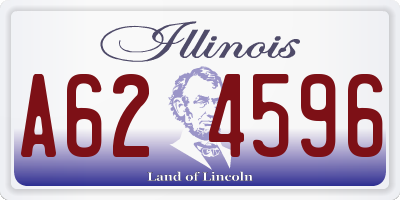 IL license plate A624596
