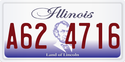 IL license plate A624716