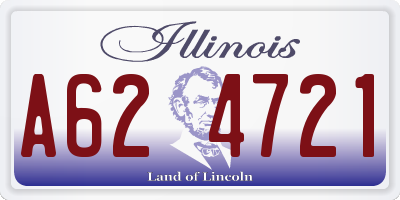 IL license plate A624721