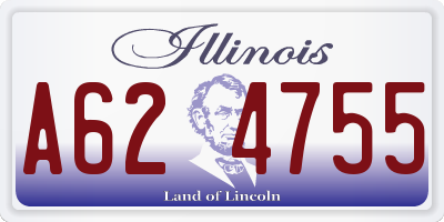 IL license plate A624755