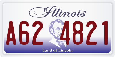 IL license plate A624821