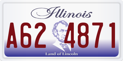 IL license plate A624871