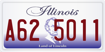 IL license plate A625011