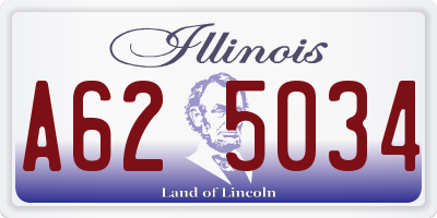 IL license plate A625034