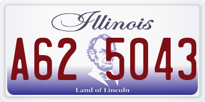 IL license plate A625043