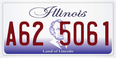 IL license plate A625061