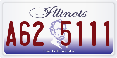 IL license plate A625111