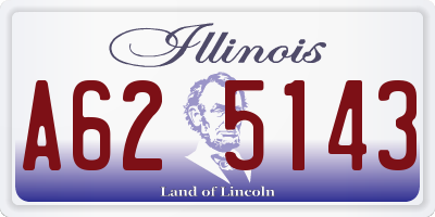 IL license plate A625143