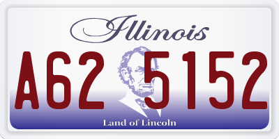 IL license plate A625152