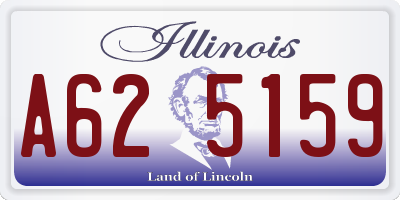 IL license plate A625159