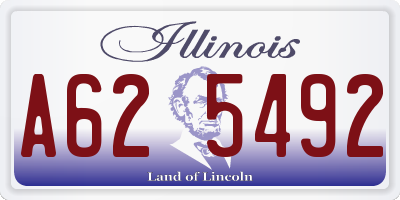 IL license plate A625492