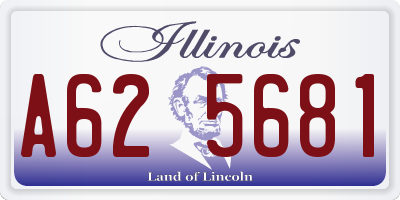 IL license plate A625681