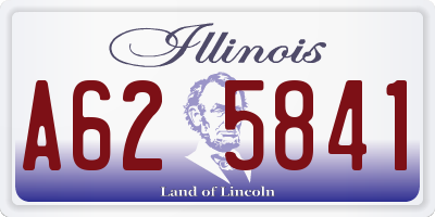 IL license plate A625841