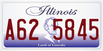 IL license plate A625845