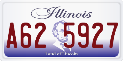 IL license plate A625927