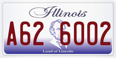 IL license plate A626002