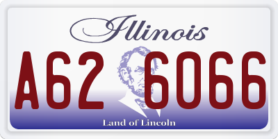 IL license plate A626066