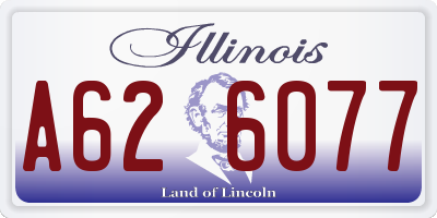IL license plate A626077