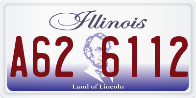 IL license plate A626112