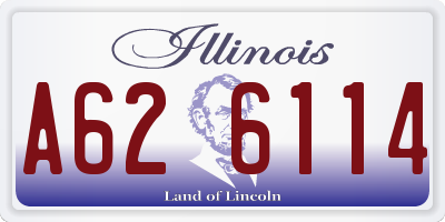 IL license plate A626114