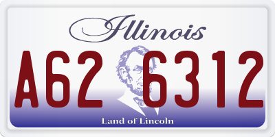 IL license plate A626312