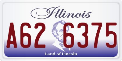 IL license plate A626375