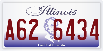 IL license plate A626434