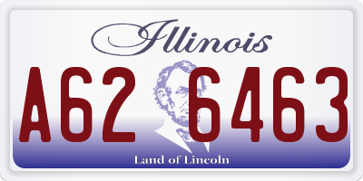 IL license plate A626463