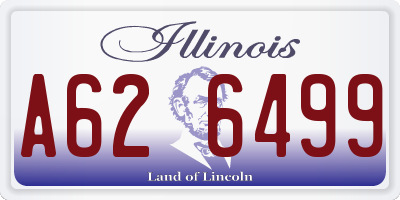 IL license plate A626499