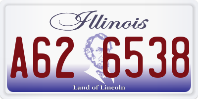 IL license plate A626538