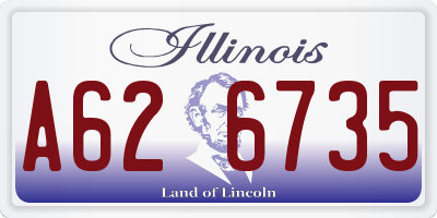 IL license plate A626735