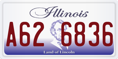 IL license plate A626836