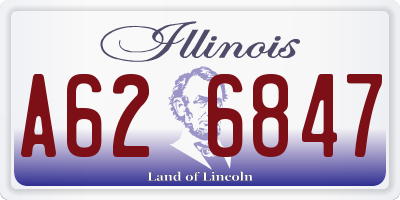 IL license plate A626847