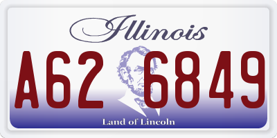 IL license plate A626849