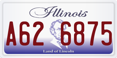 IL license plate A626875